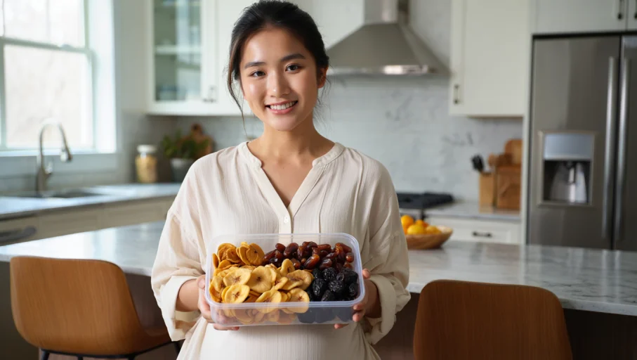 trái cây sấy có tốt cho bà bầu