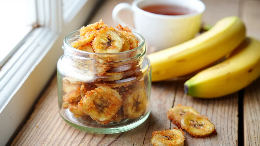 chuối sấy đường